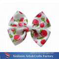 Character colorful dots screen printed ribbon for making hair tie